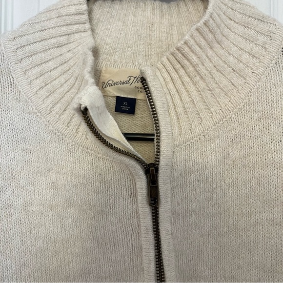 Universal Thread Puffy Sleeve 3/4 Zip Sweater Size XL - Picture 2 of 6